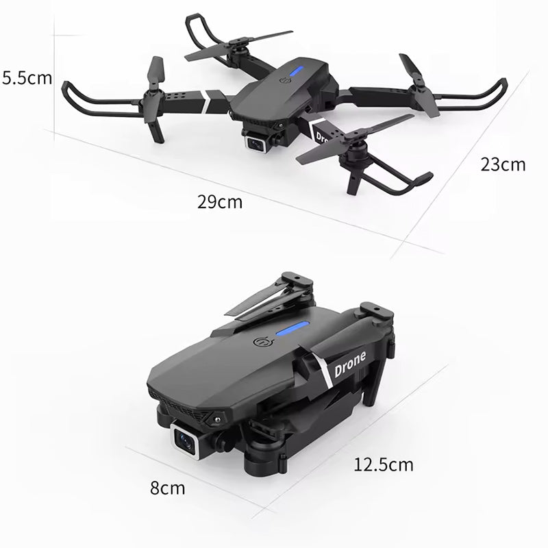 E88 Pro Drone with 4K Camera WiFi FPV 1080P HD Dual Foldable RC Drone