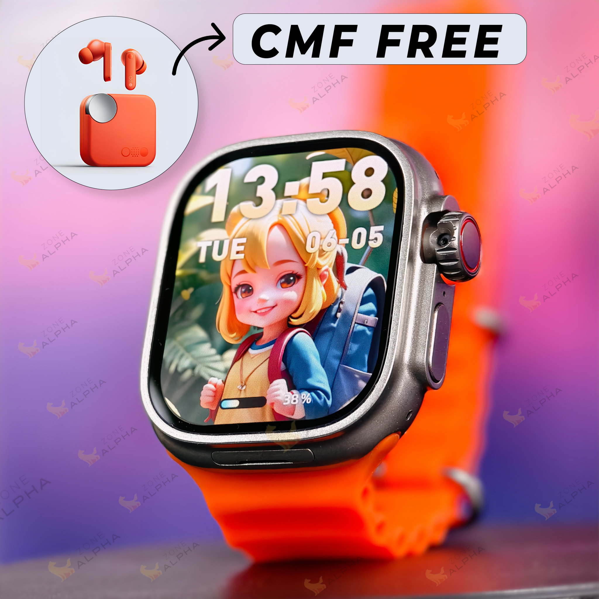 HW Ultra 3 Call AI-Powered Smartwatch – 8GB RAM, 128GB Storage, 12MP Pop-Up Camera, AMOLED Display, Built-in ChatGPT Apps, 3 + 1 Belts Included