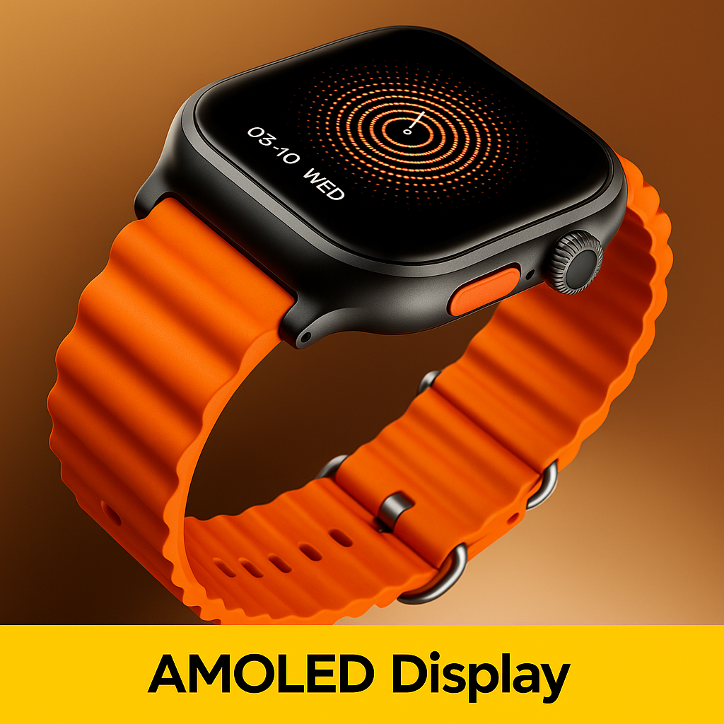 CD21/S21 Android Smart Watch – Super AMOLED Display, 8GB RAM, 128GB Storage, Side Fingerprint Sensor, 180° Rotating 12MP Camera