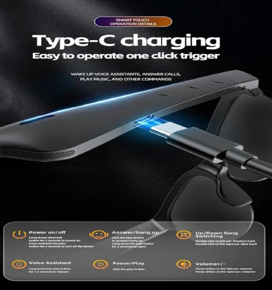 Bluetooth 5.3 Travel Sunglasses – Smart Wearable with Audio & Call Support