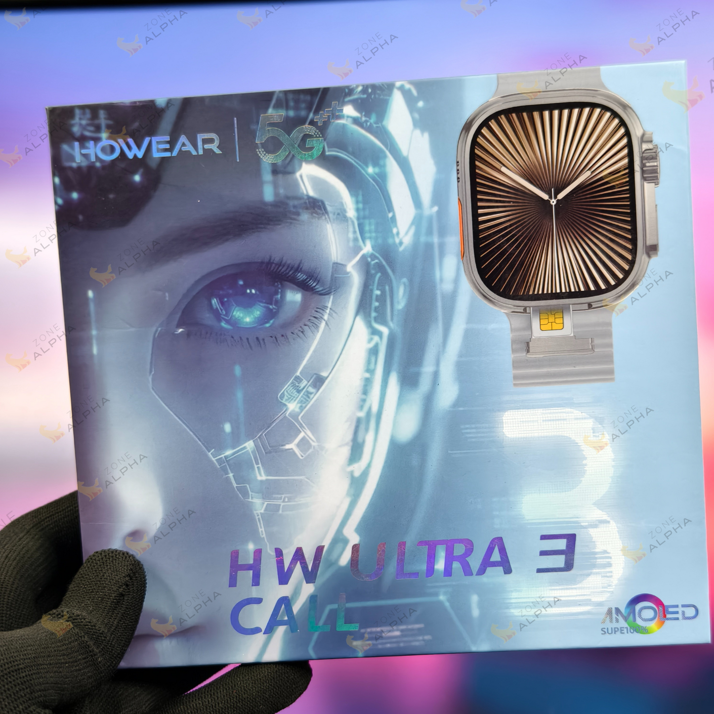 HW Ultra 3 Call AI-Powered Smartwatch – 8GB RAM, 128GB Storage, 12MP Pop-Up Camera, AMOLED Display, Built-in ChatGPT Apps, 3 + 1 Belts Included