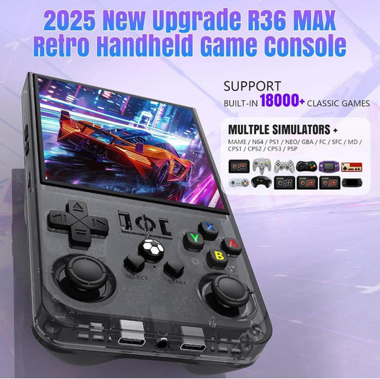 R36 Max Handheld Game Console | 20,000+ Games | Super AMOLED Display
