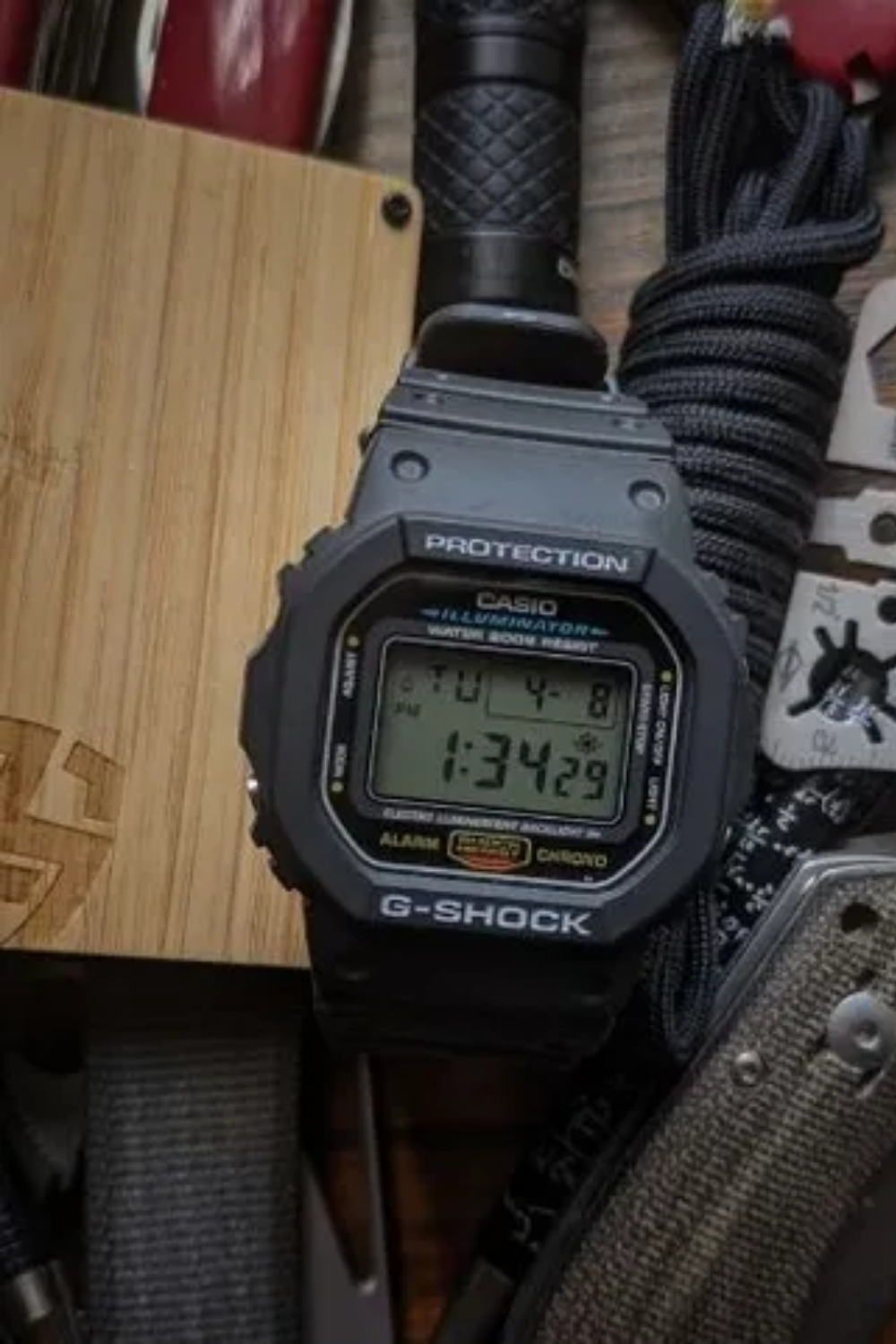 G-STYLE Men’s Tough Digital Watch with Stopwatch & Dual Time Display