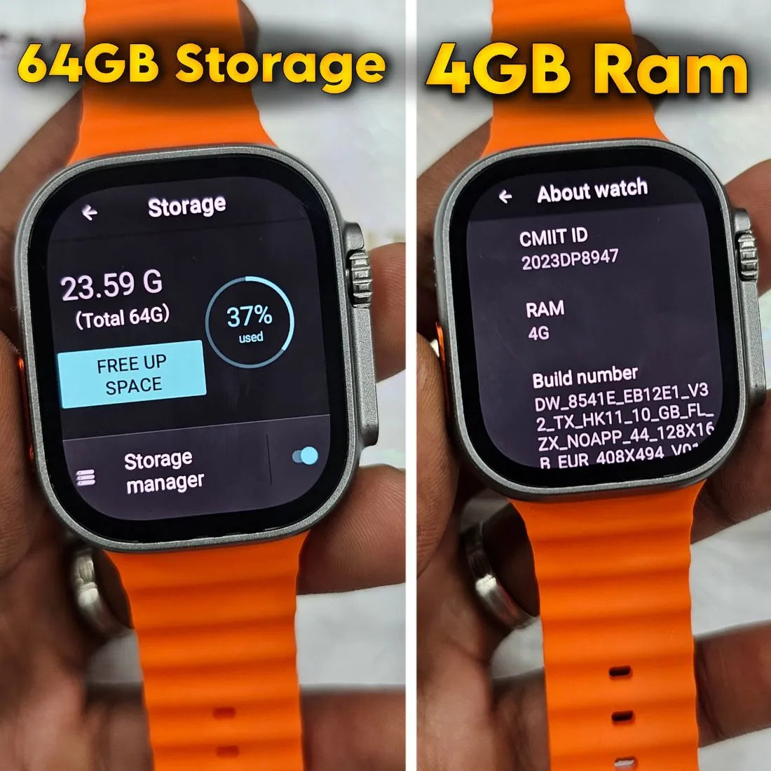 HK11 Ultra One Smartwatch with 5G, AMOLED 12MP Camera
