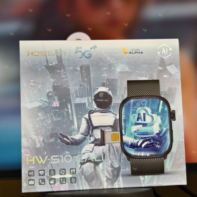HW S10 Android Smartwatch – 8GB RAM 128GB Storage, AI-Powered with ChatGPT & Deep Seek, 3+1 Belts Included