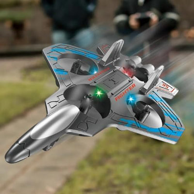 Futuristic Space Fighter Model – Detailed Interstellar Spacecraft with LED Lights & Display Stand