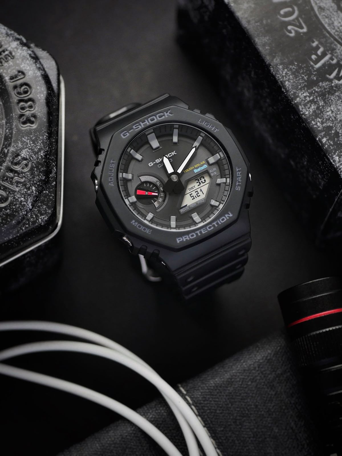 Premium Octa Metal Sport Watch – Black Edition | The Power of Precision