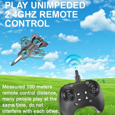 Futuristic Space Fighter Model – Detailed Interstellar Spacecraft with LED Lights & Display Stand