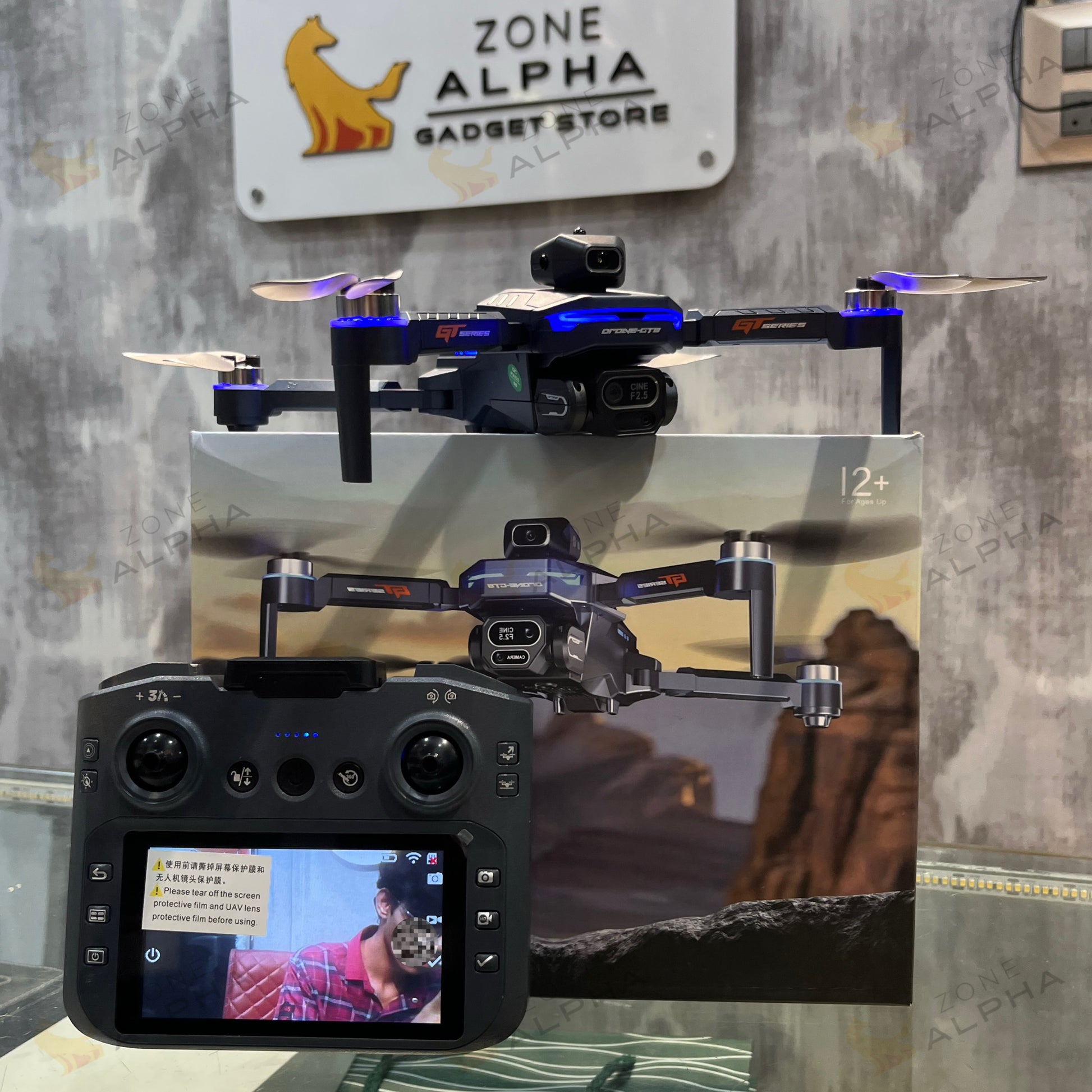 GT8 4K Ultra HD WiFi FPV Drone – Precision Brushless Motors & Extended Flight Battery