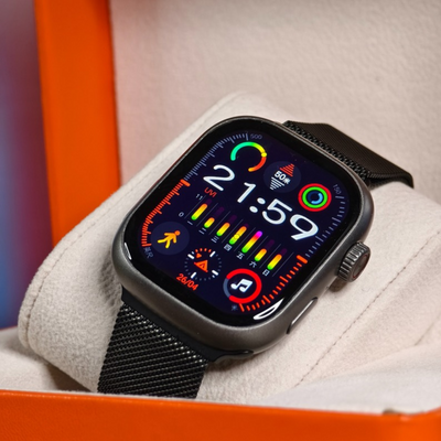 HW S10 Android Smartwatch – 8GB RAM 128GB Storage, AI-Powered with ChatGPT & Deep Seek, 3+1 Belts Included