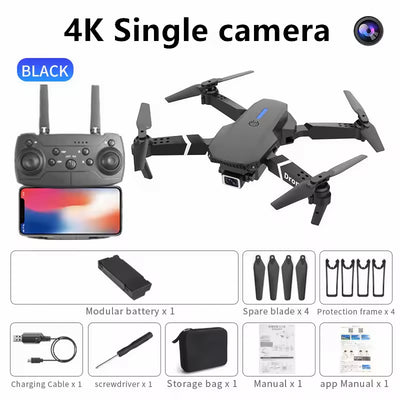 E88 Pro Drone with 4K Camera WiFi FPV 1080P HD Dual Foldable RC Drone