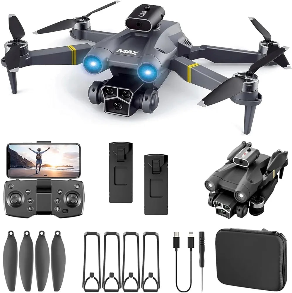 M3 Max Brushless Drone With Gimbal Camera with 2 Battery Free