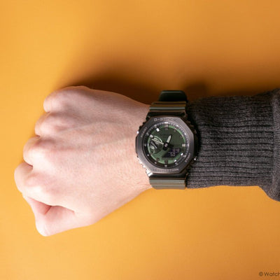 OctaForce Premium Octagonal Metal Sport Watch – Stainless Steel Bezel, Bold Green Edition