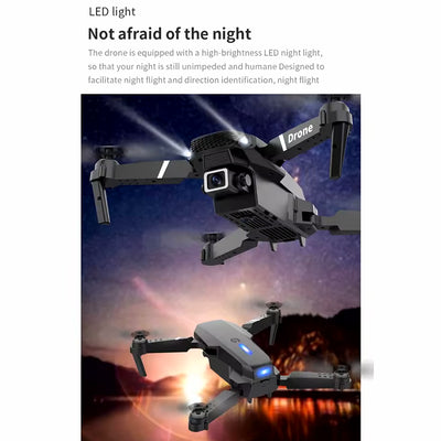 E88 Pro Drone with 4K Camera WiFi FPV 1080P HD Dual Foldable RC Drone