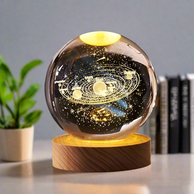 3D Planet Crystal Desk Lamp & Airtight Storage Jar Set For A Free Gift 💃💥
