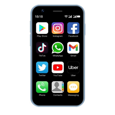 Snexian Bold T150 Smartphone | Mini iPhone Style Mobile with Triple Camera, 4G Dual SIM & Long Battery