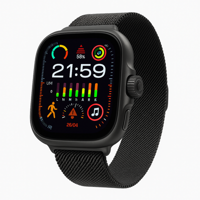 HW S10 Android Smartwatch – 8GB RAM 128GB Storage, AI-Powered with ChatGPT & Deep Seek, 3+1 Belts Included