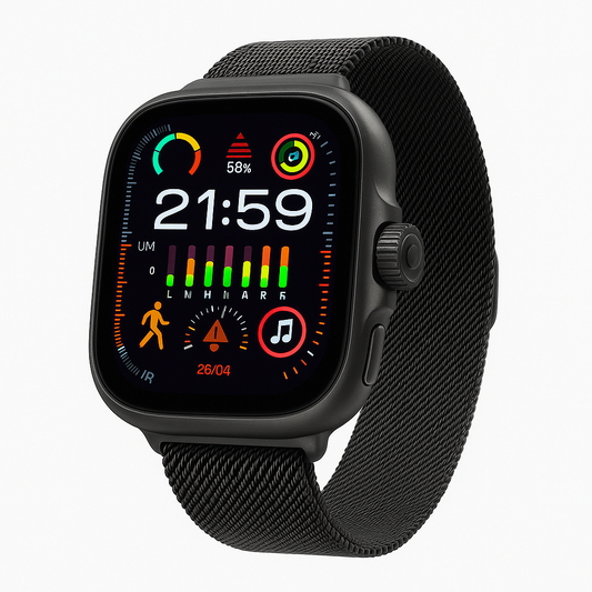 HW S10 Android Smartwatch – 8GB RAM 128GB Storage, AI-Powered with ChatGPT & Deep Seek, 3+1 Belts Included