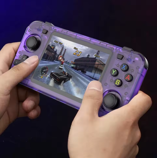 R36H Retro Handheld Game Console – 64GB, 20,000+ Games, 3.5" IPS, RK3326 Quad-Core, Dual Joysticks, Linux OS, 3000mAh Battery