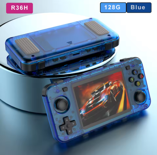 R36H Retro Handheld Game Console – 64GB, 20,000+ Games, 3.5" IPS, RK3326 Quad-Core, Dual Joysticks, Linux OS, 3000mAh Battery