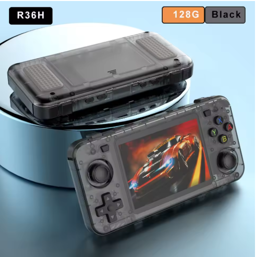R36H Retro Handheld Game Console – 64GB, 20,000+ Games, 3.5" IPS, RK3326 Quad-Core, Dual Joysticks, Linux OS, 3000mAh Battery