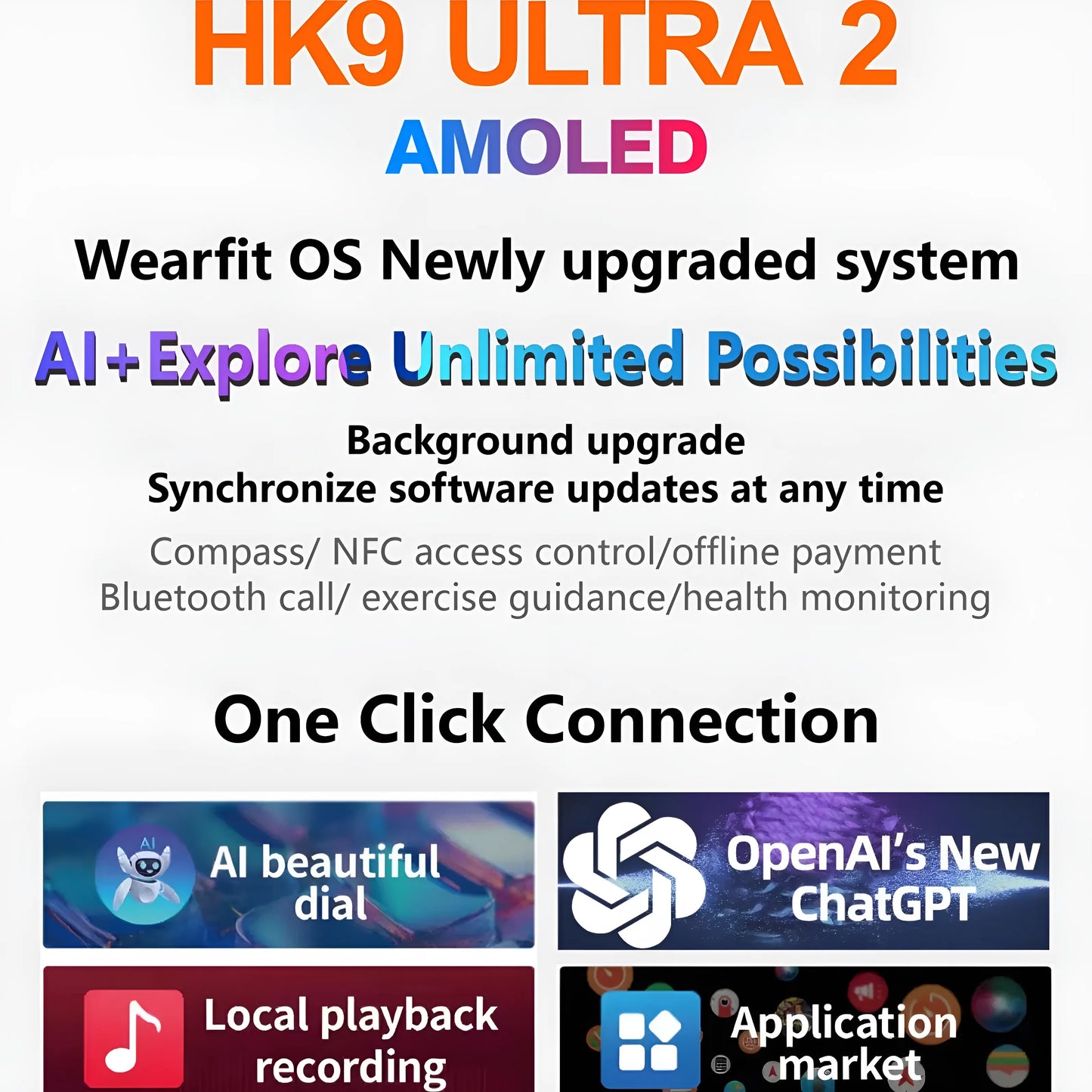 Hk9 Ultra 2 Max With Gallery Sync & Tws Connectivity 2024