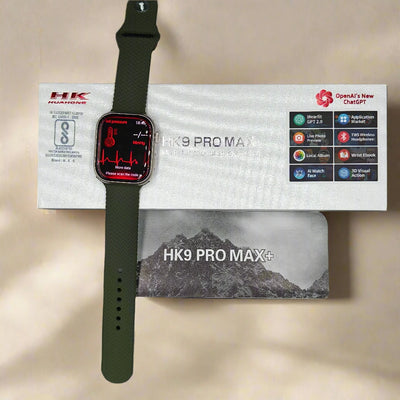 HK 9 Pro Max Plus Super Amoled Display Smartwatch With ChatGPT⚡