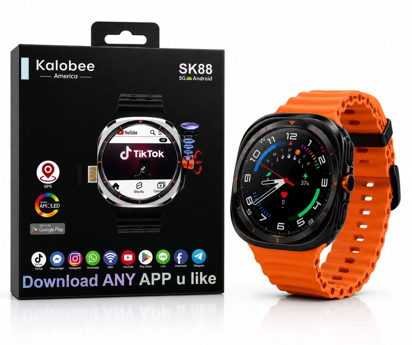 Kalobee U8 Watch 7 Ultra SUPER AMOLED Android 5G – Zone Alpha