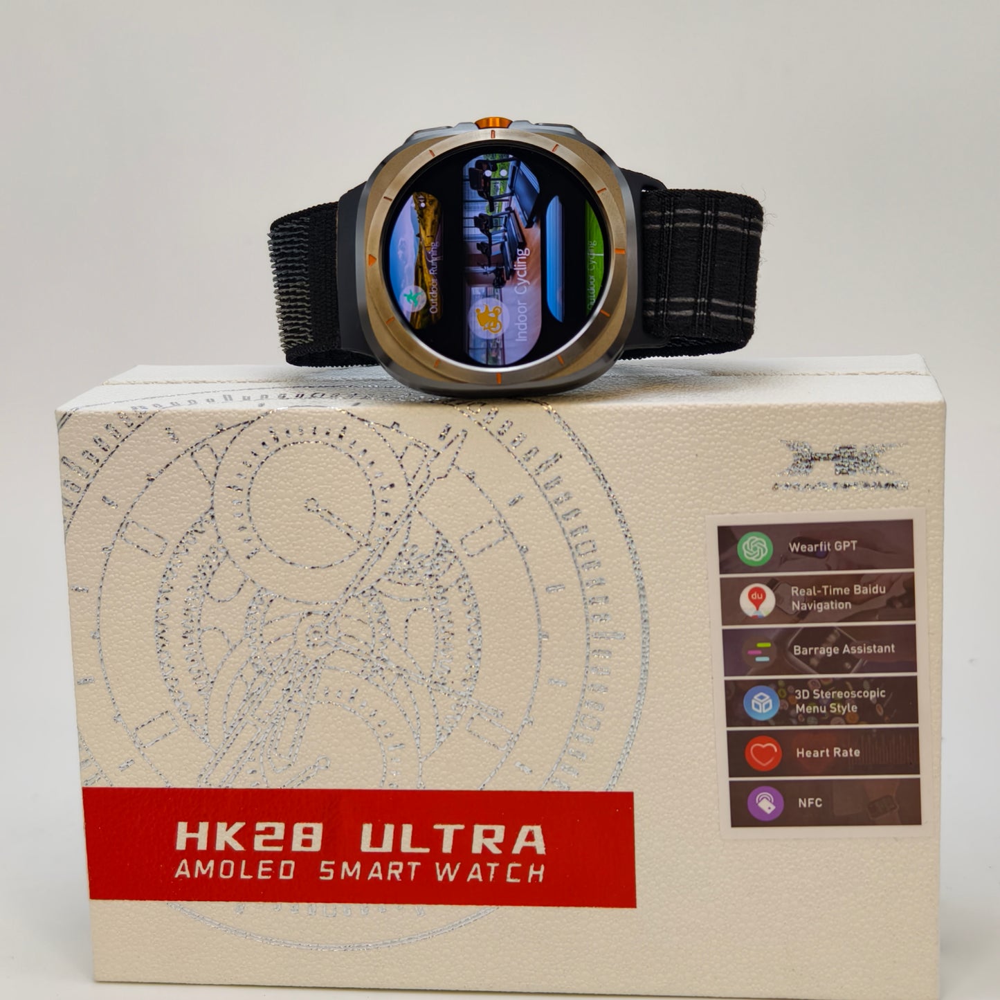 HK28 Ultra |  SUPER AMOLED | BT 5.0 Connection Smartwatch