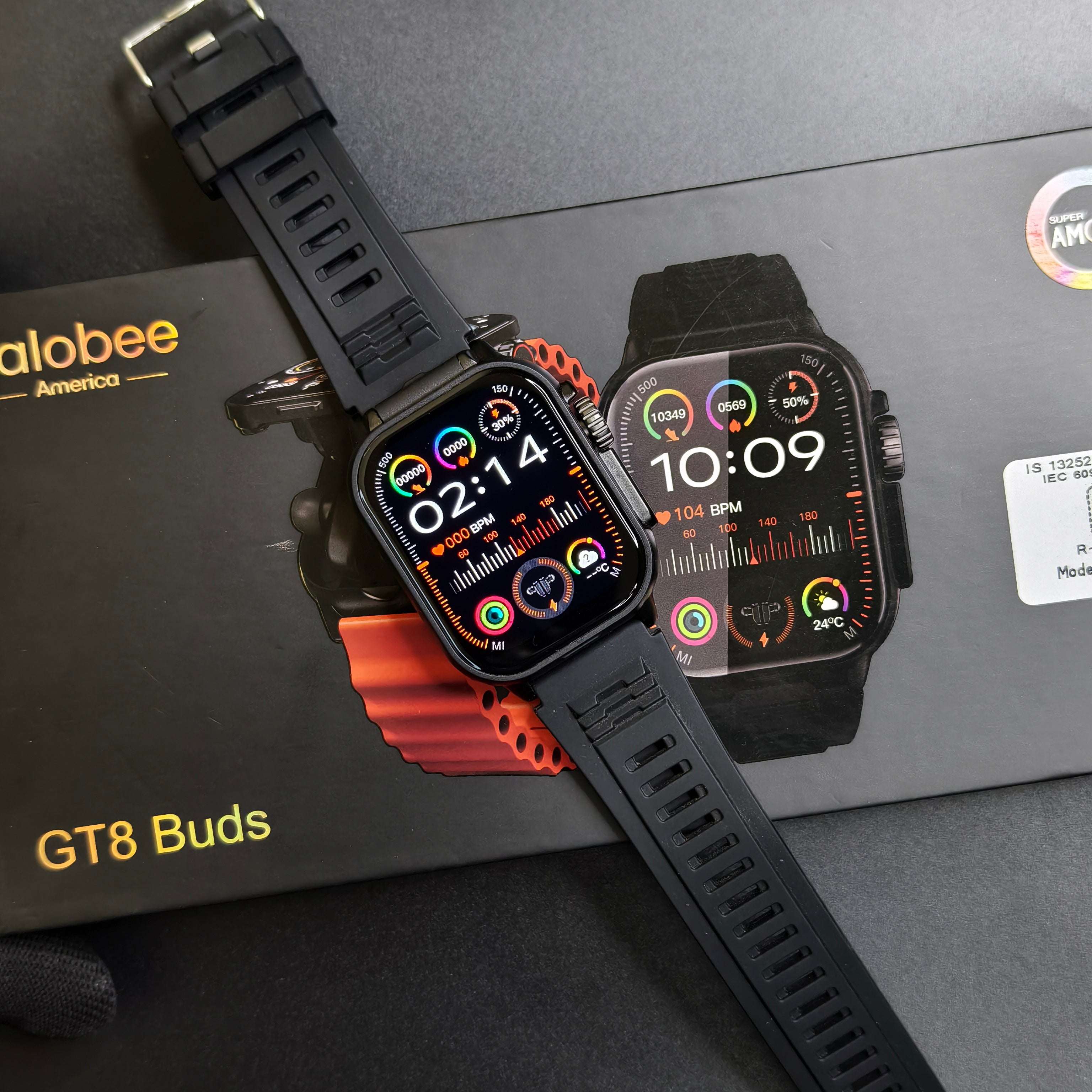 Kalobee GT8 Smartwatch with Built In Buds