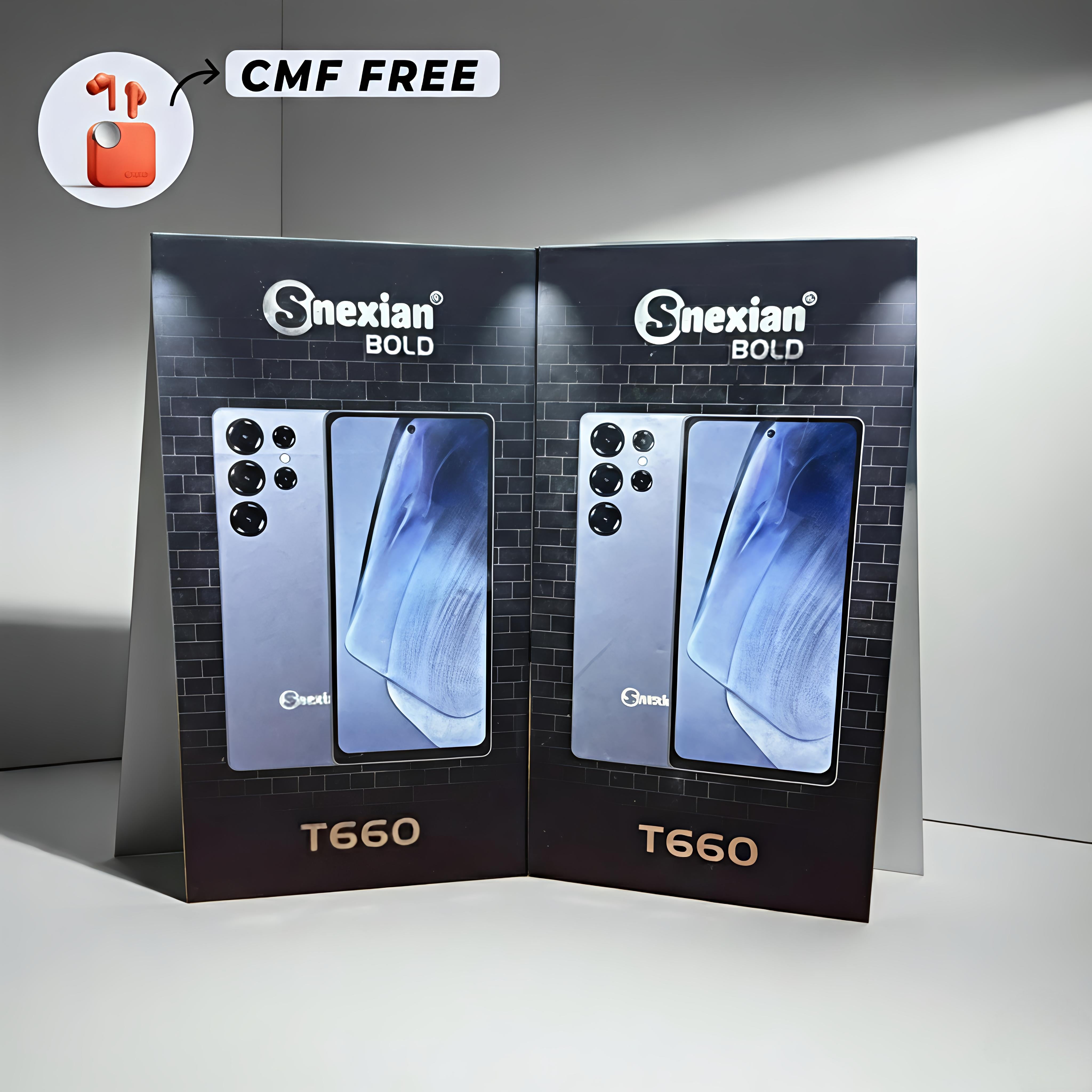 Snexian T660 Android Smartphone | 6.6” Full HD Display | Samsung S25 Ultra Look | Inbuilt Stylus | Premium Android Phone