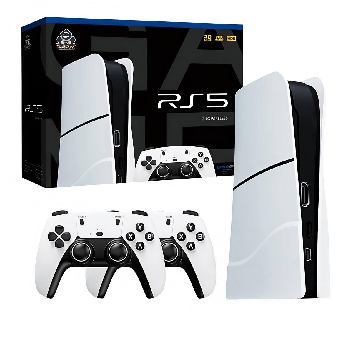 RS5 Dual Gaming Console with 45,000+ Built-In Games & Wireless Gamepads