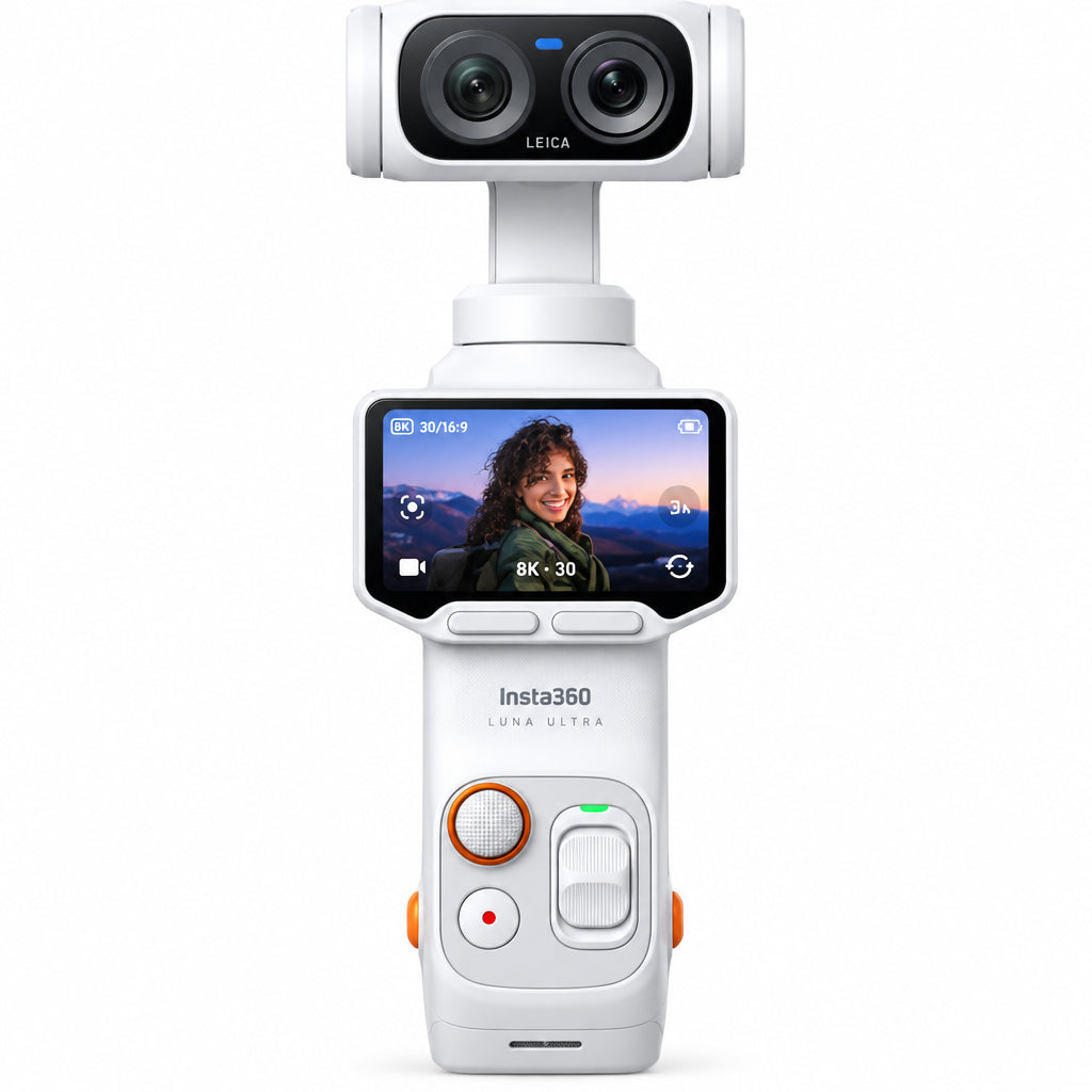 Insta360 Luna Ultra Creator Combo Dual-Camera 8K Gimbal Camera | 1″ Sensor, 4K 120fps, 3-Axis Stabilization