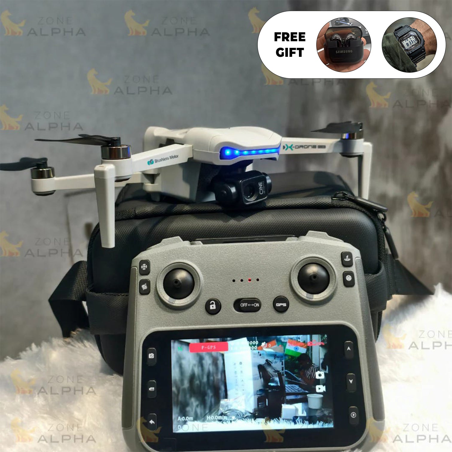 L3 Max GPS 3-Axis Gimbal with 1080p HD Camera | Dual Battery | Long Flight Time | HD Remote & One Key Return