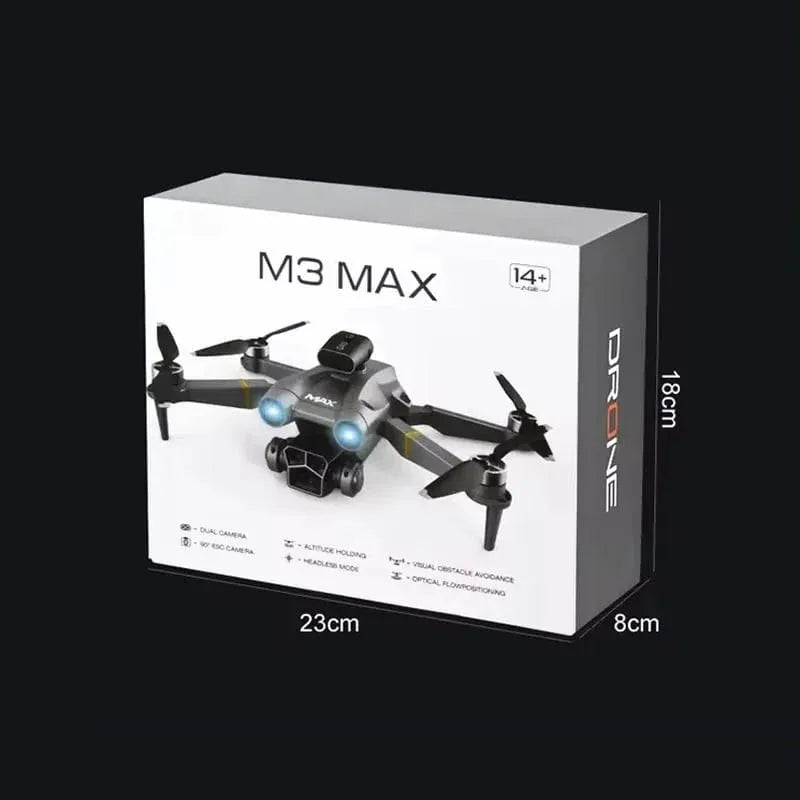 M3 Max Brushless Drone With Gimbal Camera with 2 Battery Free