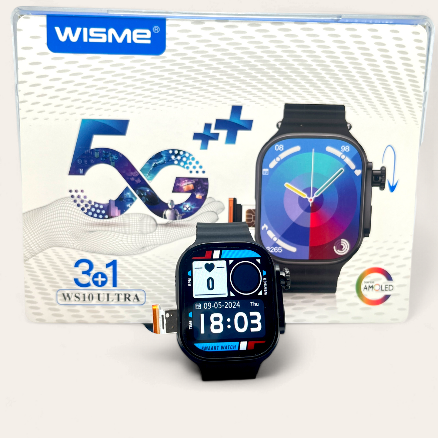 WS10 Ultra 3+1 | 5G Smartwatch 8 GB RAM + 128 GB Storage