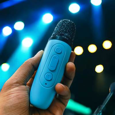 CROWN K12 COMBO | Karaoke Mic + RGB Lights Speaker