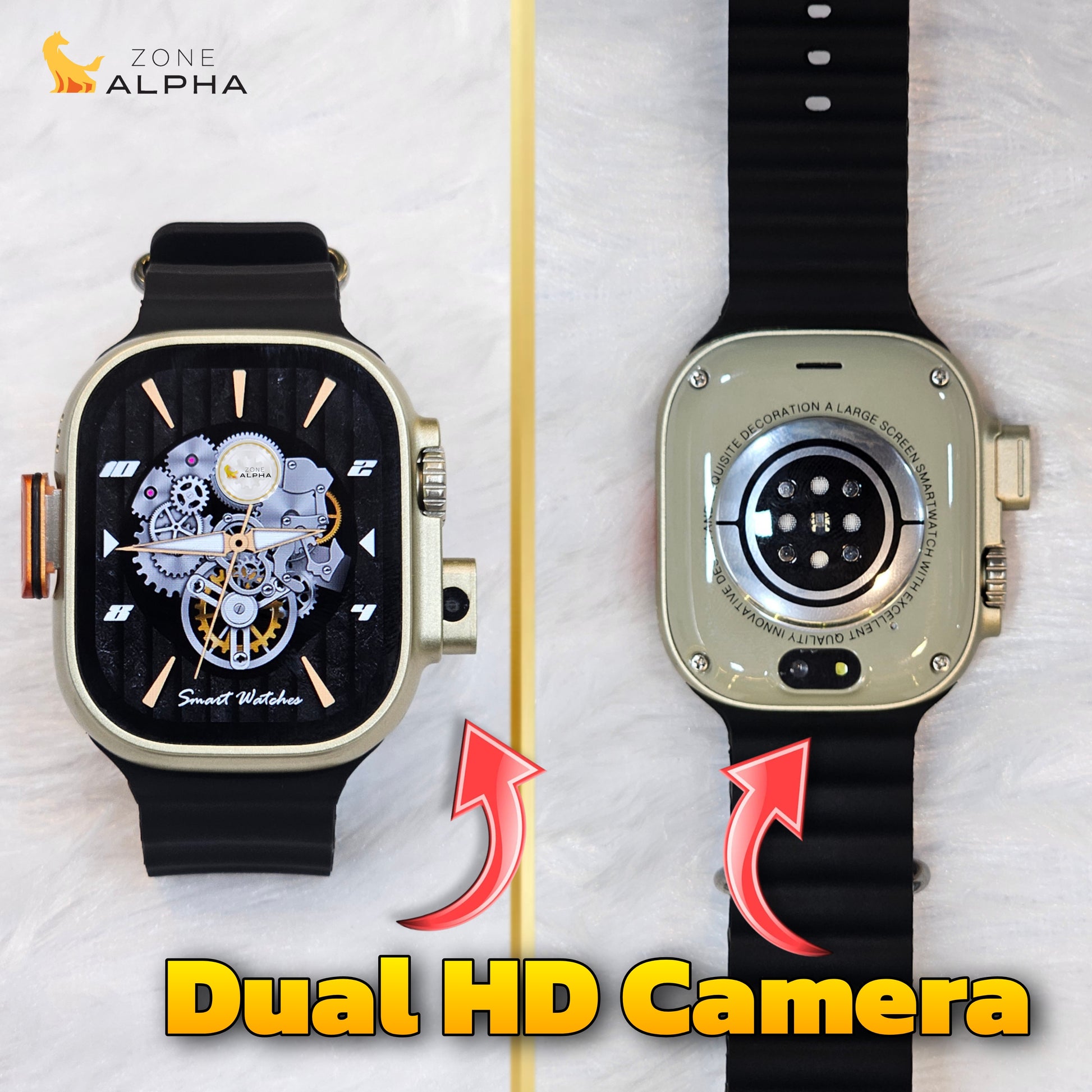 Buy HW Ultra Call 5G Android Smartwatch: Dual Camera Zone Alpha