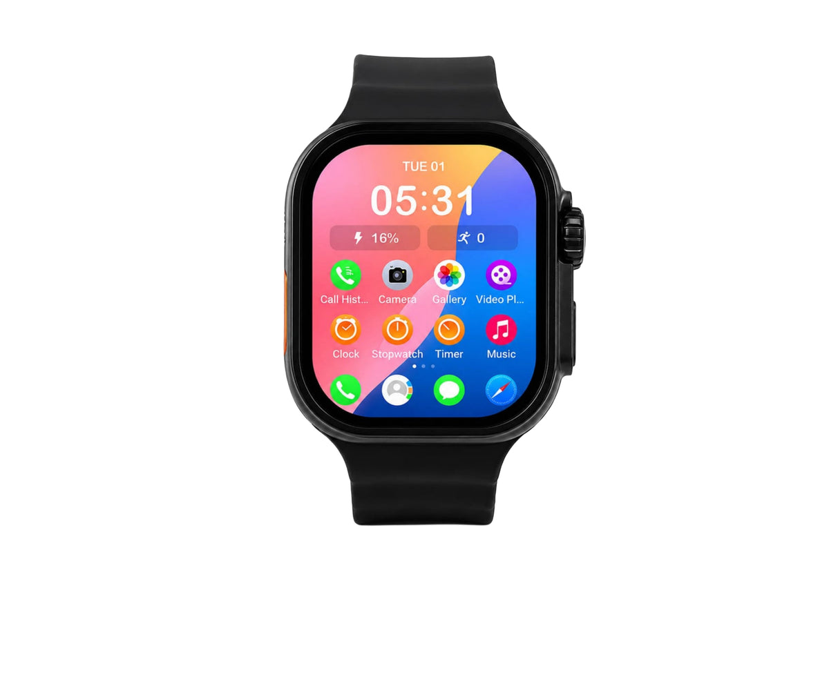 CD55 Ultra Max  / S55 Ultra Max 5G Android Smartwatch with Replaceable & Removable Battery – Black