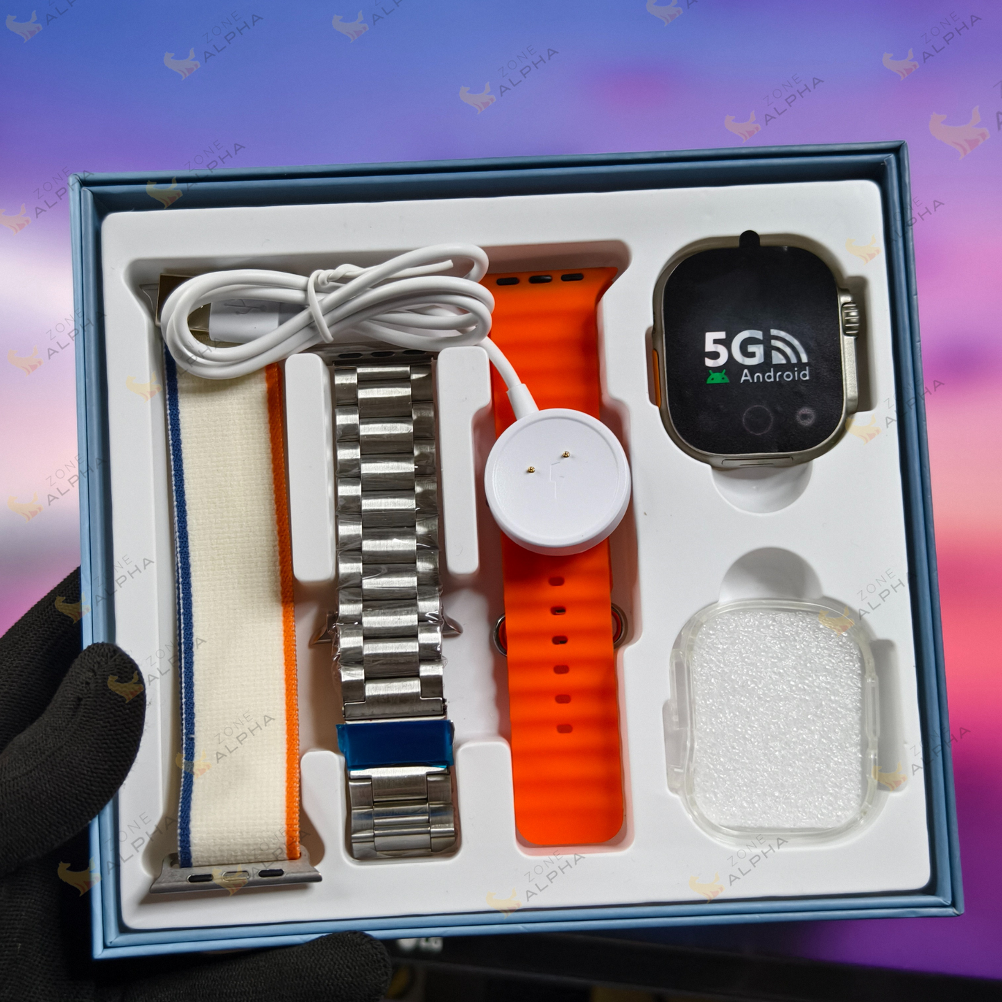 HW Ultra 3 Call AI-Powered Smartwatch – 8GB RAM, 128GB Storage, 12MP Pop-Up Camera, AMOLED Display, Built-in ChatGPT Apps, 3 + 1 Belts Included