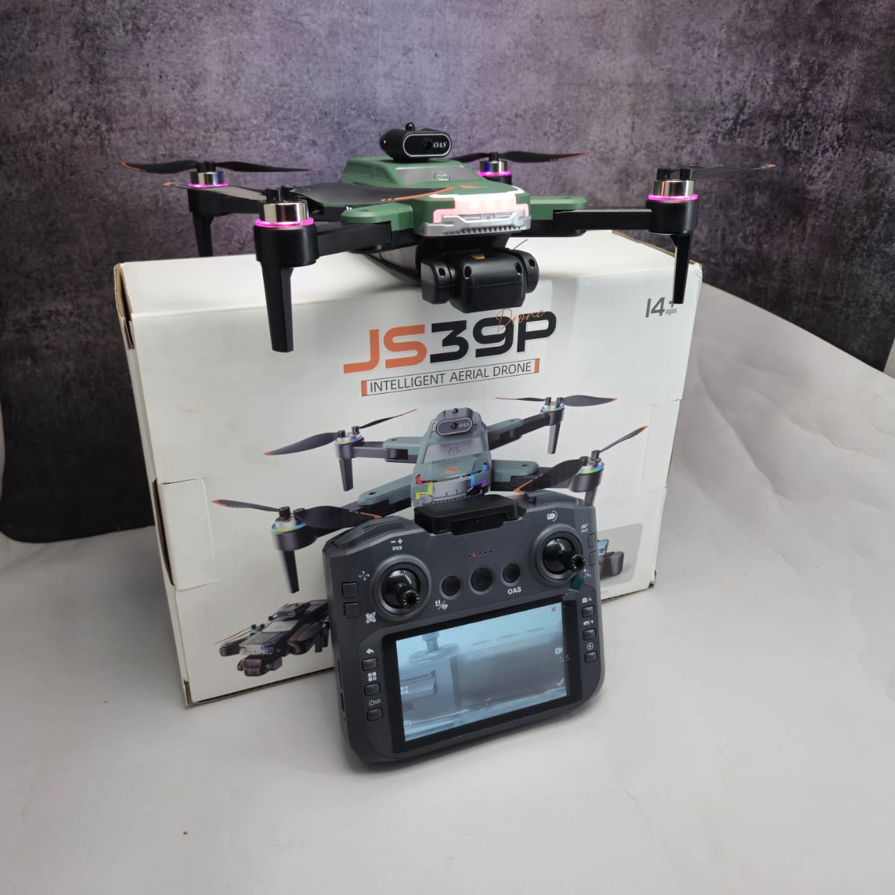 JS39P 4K Drone with 9-Inch Display Remote
