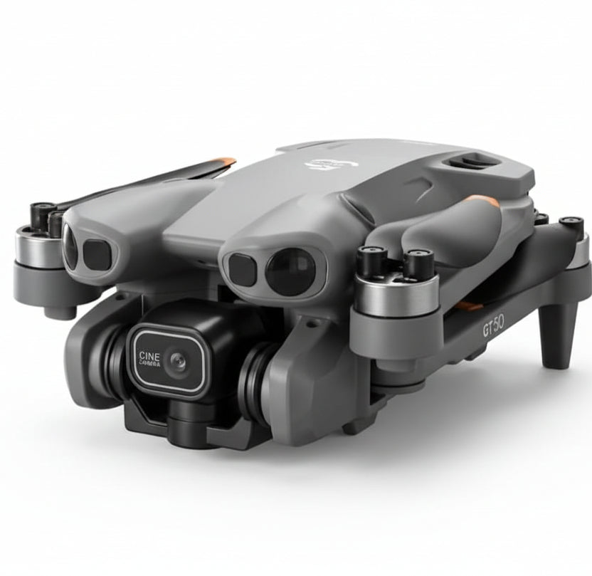GT50 Pro Mini Drone with Remote Display – Dual Camera 4K HD, Foldable & Portable Design
