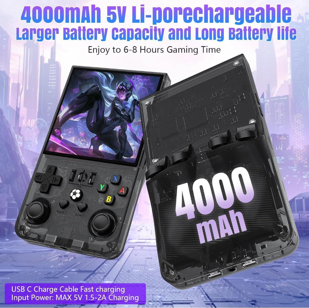 R36 Max Handheld Game Console | 20,000+ Games | Super AMOLED Display