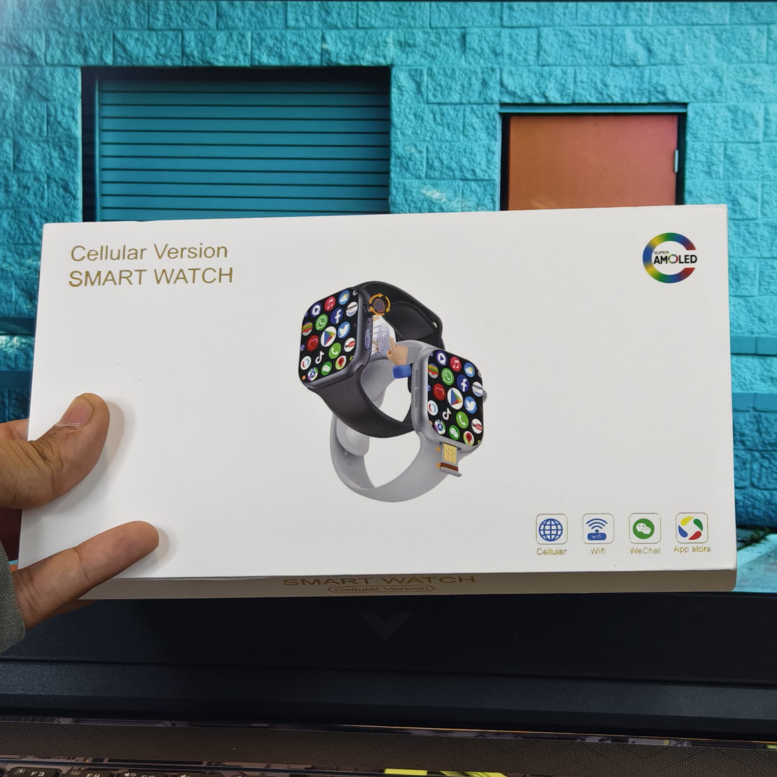 CD 20 Pro MAX / S20 Pro MAX Android Smartwatch | 5G SIM with 8GB RAM + 128 GB Storage | AMOLED Display | Rotating Camera | Fingerprint Unlock & Face Unlock