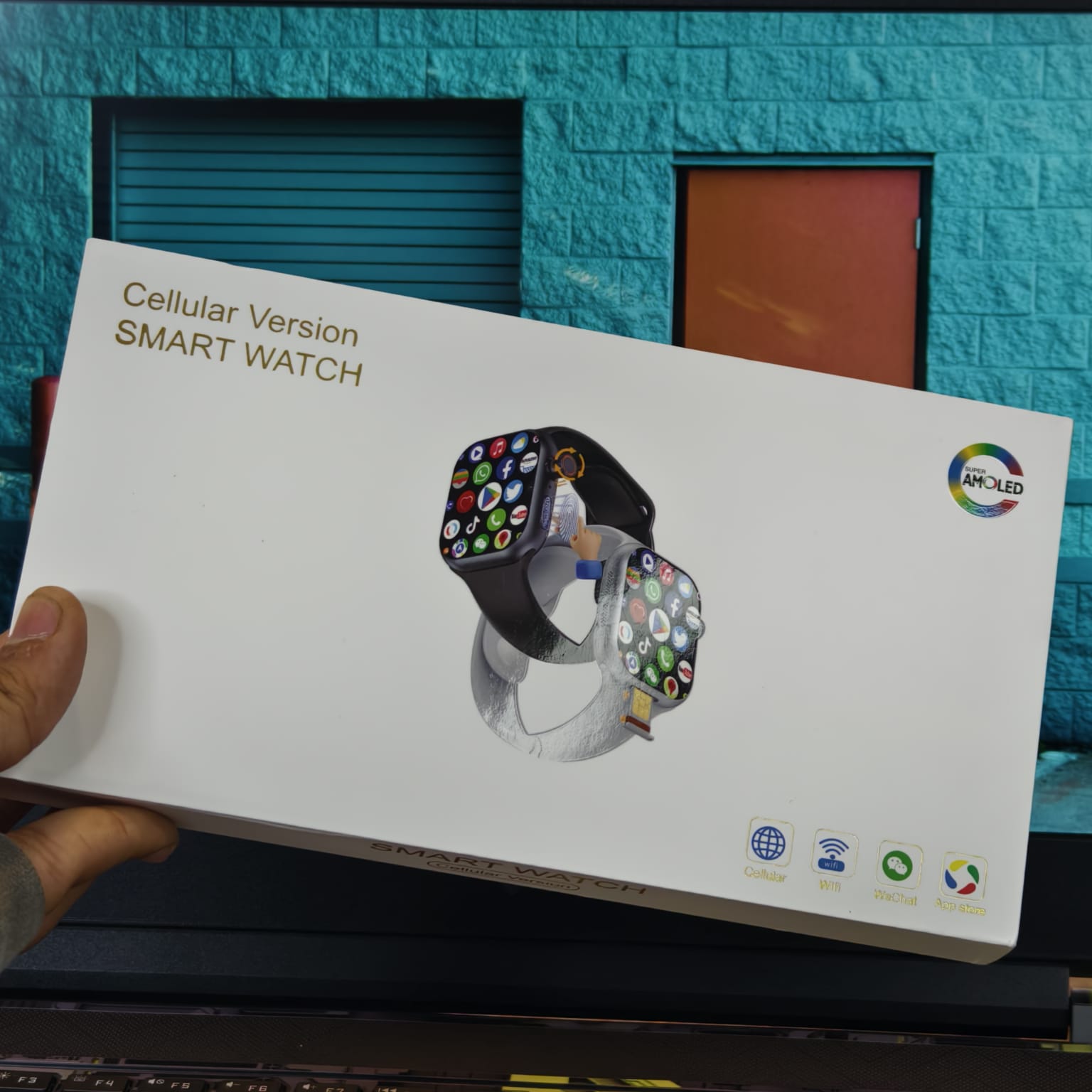 CD 20 Pro MAX / S20 Pro MAX Android Smartwatch | 5G SIM with 8GB RAM + 128 GB Storage | AMOLED Display | Rotating Camera | Fingerprint Unlock & Face Unlock