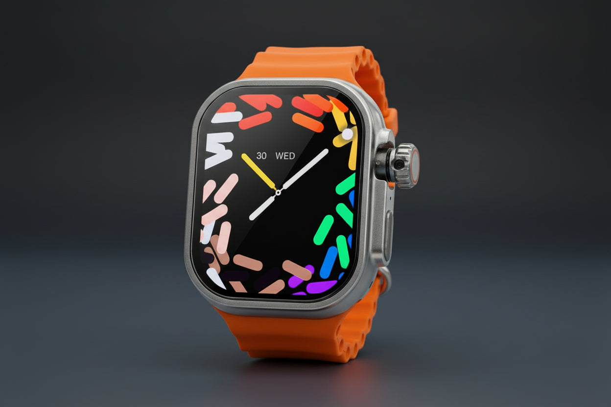 CD21/S12 Android Smart Watch – Super AMOLED Display, 8GB RAM, 128GB Storage, Side Fingerprint Sensor, 180° Rotating 12MP Camera