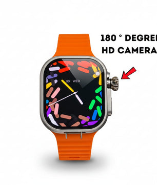 CD21/S12 Android Smart Watch – Super AMOLED Display, 8GB RAM, 128GB Storage, Side Fingerprint Sensor, 180° Rotating 12MP Camera