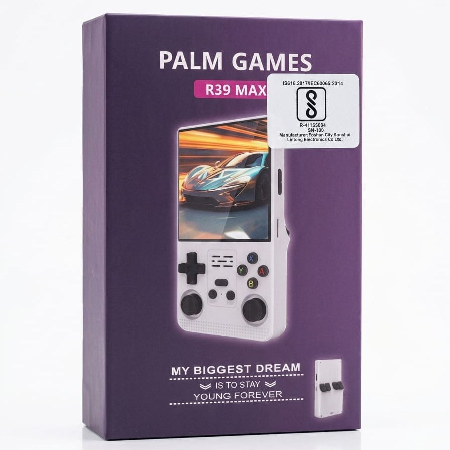 R39 MAX Handheld Game Console – Retro Gaming Device with 20,000+ Built-in Games