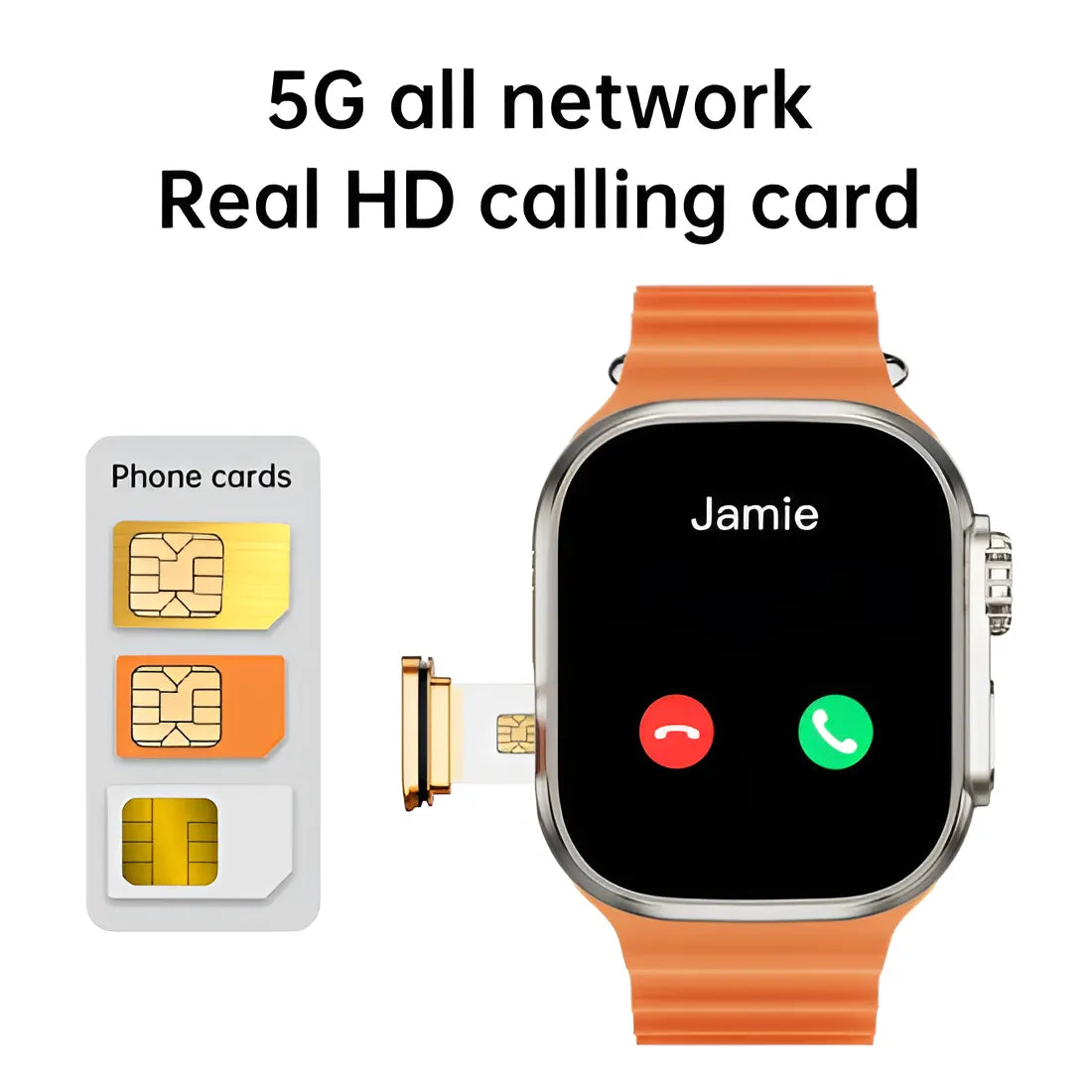 Ws9 Ultra Smartwatch SIM Card WiFi Support with Retractable Rotating C Zone Alpha