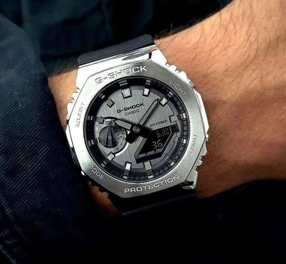 Premium Octa Metal Sport Watch – Black Edition | The Power of Precision